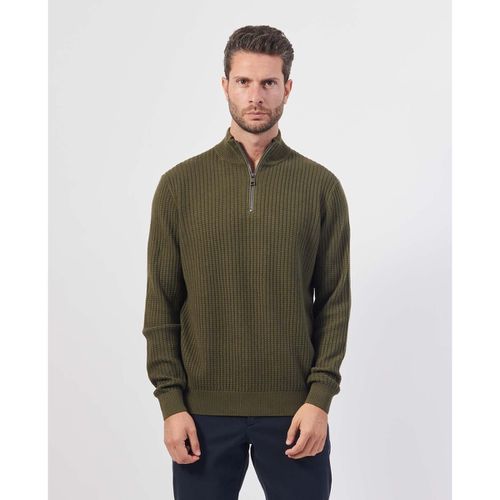 Maglione Maglione uomo mezza zip nido d'ape - Bugatti - Modalova