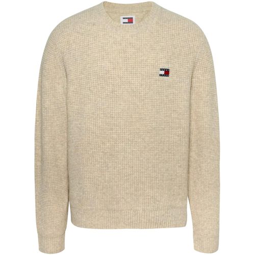 Felpa Tommy Jeans Waffle Sweater - Tommy Jeans - Modalova