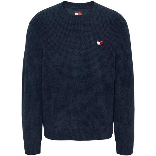 Felpa Tommy Jeans Waffle Sweater - Tommy Jeans - Modalova