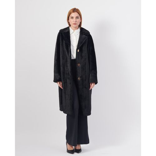 Mantella Cappotto lungo Teddy reversibile - Yes Zee - Modalova