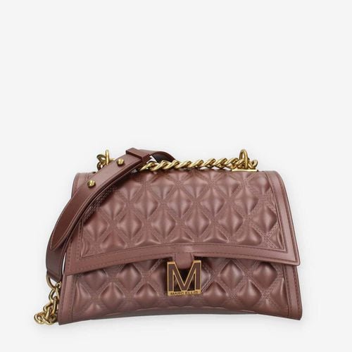 Borsa a tracolla FLAT RHOMBUS M_24-CHOCOLATE / LIGHT OTTONE - Marc Ellis - Modalova