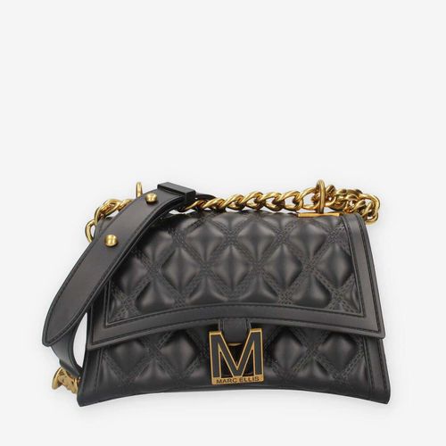 Borsa a tracolla FLAT RHOMBUS S_24-BLACK / LIGHT OTTONE - Marc Ellis - Modalova