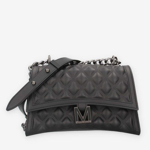 Borsa a tracolla FLAT RHOMBUS M_24-BLACK / SATIN CDF - Marc Ellis - Modalova