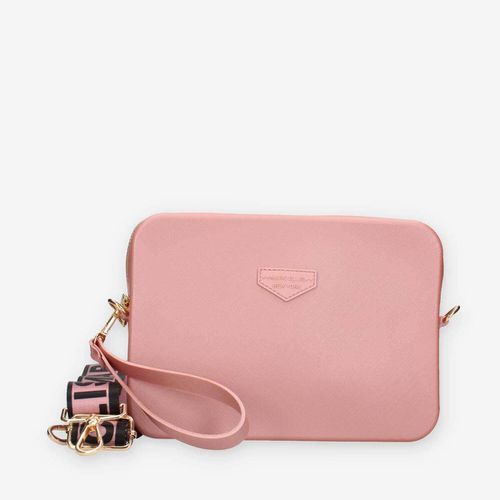 Borsa a tracolla FLAT FLOWE-OLD ROSE / LIGHT GOLD - Marc Ellis - Modalova