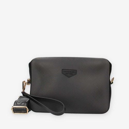 Borsa a tracolla FLAT FLOWE-BLACK / LIGHT GOLD - Marc Ellis - Modalova