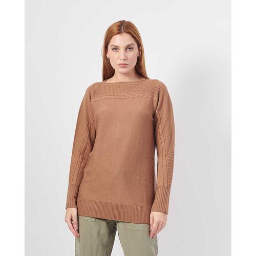 Maglione Maglione donna a lavorazione intrecciata - Corte Dei Gonzaga - Modalova