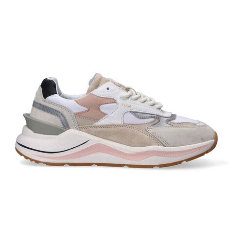 Sneakers basse D.A.T.E. sneaker fuga beige e rosa - Date - Modalova