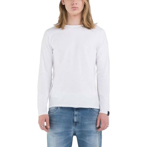 T-shirt & Polo T-Shirt Manica Lunga Regular Fit White - Replay - Modalova