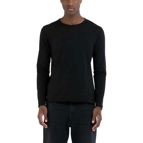 T-shirt & Polo T-Shirt Manica Lunga Regular Fit Black - Replay - Modalova