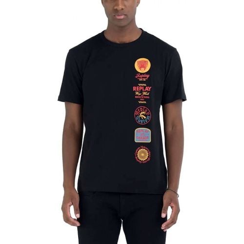 T-shirt & Polo T-Shirt Regular Fit Black - Replay - Modalova