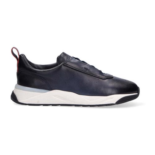 Sneakers Santoni sneaker pelle blu - Santoni - Modalova