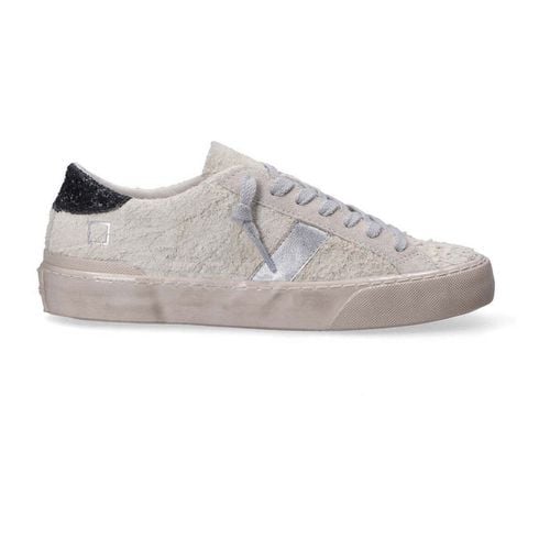 Sneakers basse D.A.T.E. sneaker hill low hairy beige nera - Date - Modalova