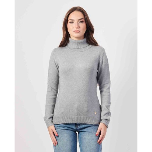 Maglione Dolcevita donna con brillantini allover - Yes Zee - Modalova