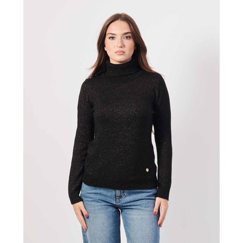 Maglione Dolcevita donna con brillantini allover - Yes Zee - Modalova