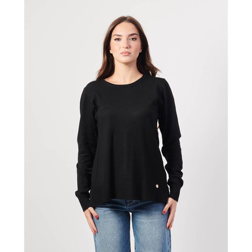 Maglione Maglia nera donna in misto viscosa - Yes Zee - Modalova