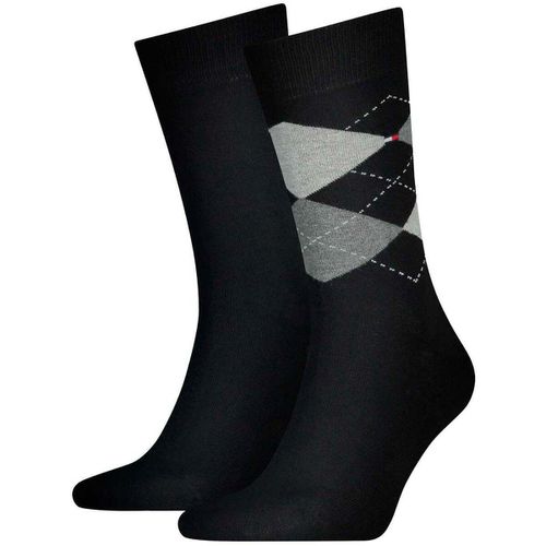 Calzini Two Pack Knitted Argyle Socks Black - Tommy hilfiger - Modalova