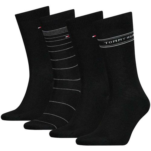 Calzini Four Pack Socks Gift Tin Set Black - Tommy hilfiger - Modalova