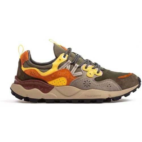 Sneakers Yamano 3 Suede Nylon Kaky Yellow - Flower Mountain - Modalova