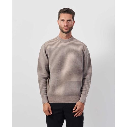 Maglione Pullover uomo AX a righe con maxi logo - EAX - Modalova