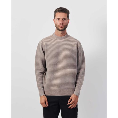 Maglione Pullover uomo AX a righe con maxi logo - EAX - Modalova