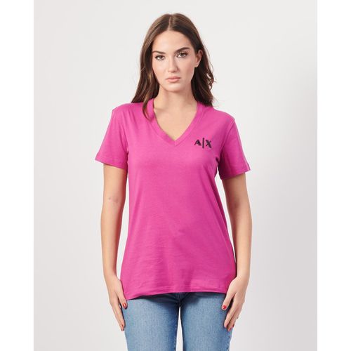 T-shirt & Polo T-shirt donna con scollo a V - EAX - Modalova