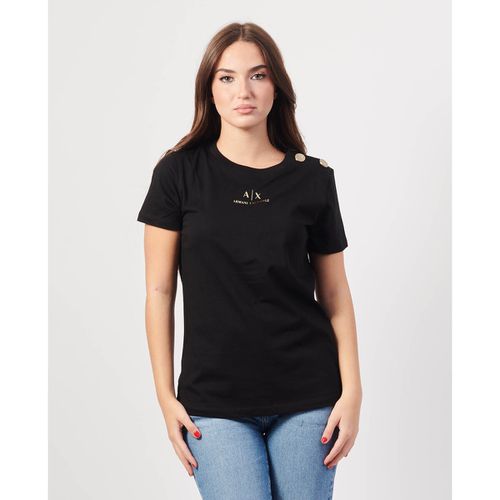 T-shirt & Polo T-shirt donna con bottoni su spalla - EAX - Modalova