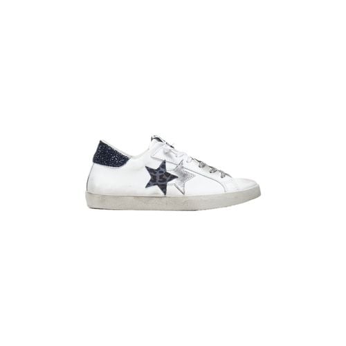 Sneakers Sneakers Low Pelle Bianca Dettagli Blu - 2sd4020-032 - Balada - Modalova