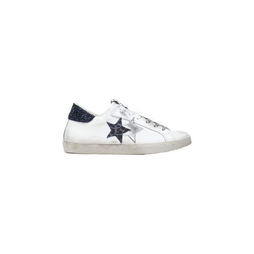 Sneakers basse Sneakers Low Pelle Bianca Dettagli Blu - 2sd4020-032 - Balada - Modalova