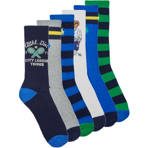 Calze sportive PL THLTC CL6 CREW SOCK 6 PACK - Polo ralph lauren - Modalova