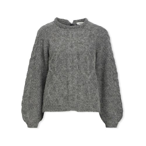 Maglione Smilla Knit - Medium Grey Melange - Object - Modalova