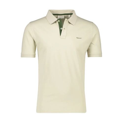 Polo Regular Fit Contrast Pique Rugger Polo - Gant - Modalova