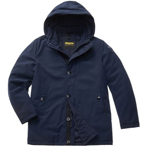 Giubbotto CHESTER IMPERMEABILE TRENCH LUNGO IMBOTTITO PIUMA - Blauer - Modalova