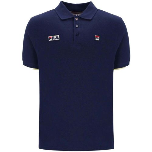 T-shirt & Polo Pablo Three Button Tipped Polo Shirt Navy/Lemonade - Fila - Modalova