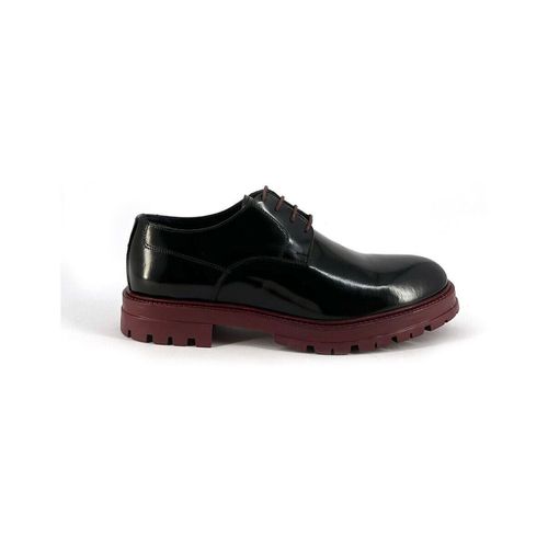 Classiche basse Italo - Leather Black/Burgundy - Duca Di Morrone - Modalova