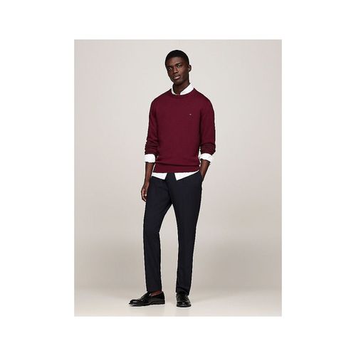 Maglione MW0MW28046 PIMA ORG CTN CASHMER-VLP DEEP ROUGE - Tommy hilfiger - Modalova