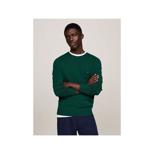 Maglione MW0MW36535 LAMBSWOOL-MRB ORNAMENTAL GREEN HTR - Tommy hilfiger - Modalova