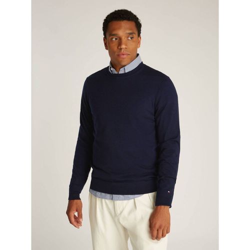 Maglione MW0MW36539 DC FINE GAUGE MERINO-DW5 DESERT SKY - Tommy hilfiger - Modalova