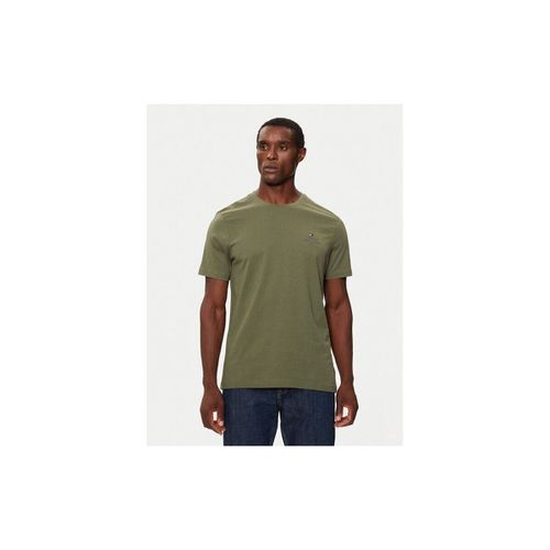 T-shirt & Polo MW0MW36500 STACK TEE-PLI BATTLE GREEN - Tommy hilfiger - Modalova