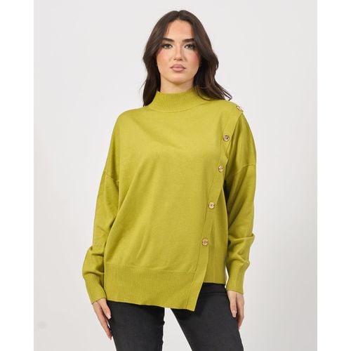 Maglione Maglia donna Settemezzo asimmetrica con bottoni - Sette/Mezzo - Modalova