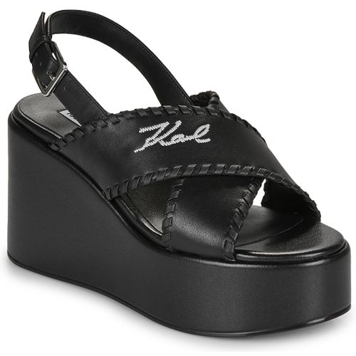 Sandali con zeppa WENDY Whipstich Kross Strap - Karl Lagerfeld - Modalova