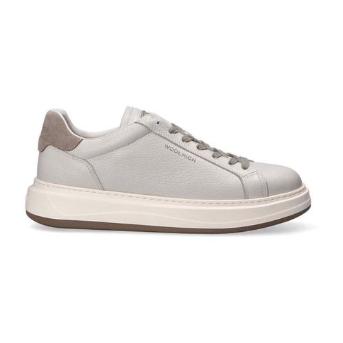 Sneakers sneaker in pelle bianca - Woolrich - Modalova