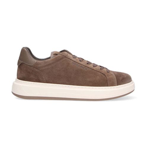 Sneakers sneaker in camoscio tortora - Woolrich - Modalova