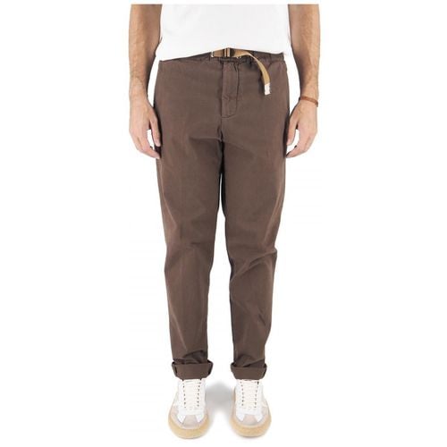 Pantaloni Pantalone Chino Invernale Marrone - White Sand - Modalova