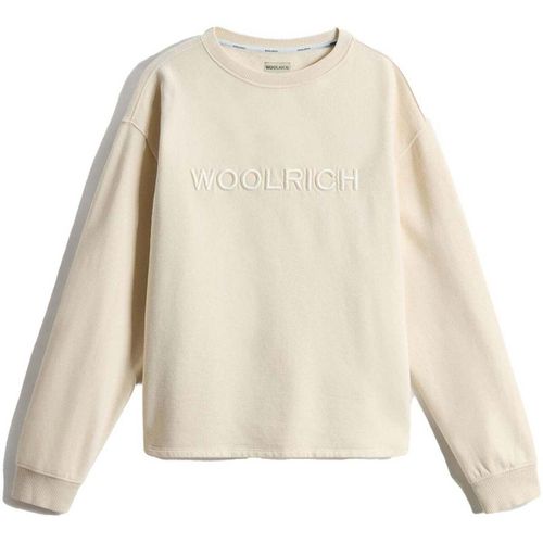 Felpa Woolrich Light Fleece Latte - Woolrich - Modalova