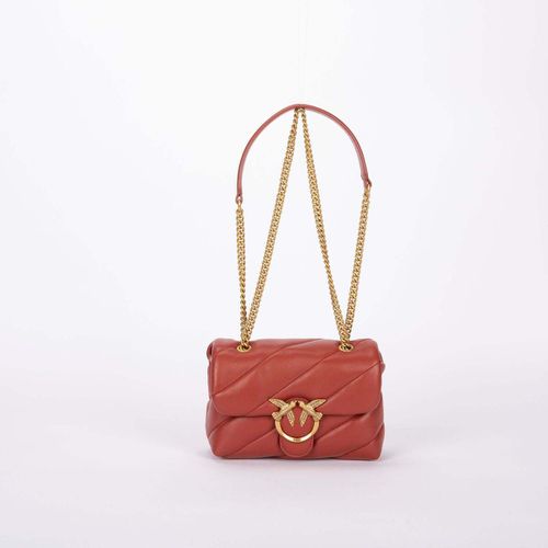 Borsa a spalla Mini Love Bag Puff Max mattone - Pinko - Modalova