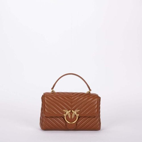 Borsette classic lady love bag puff chevron cuoio - Pinko - Modalova