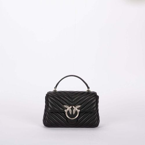 Borsette mini lady love bag puff chevron pelle nera - Pinko - Modalova