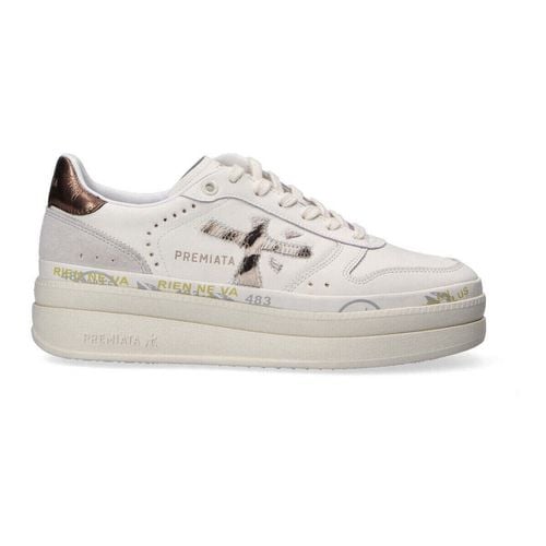 Sneakers basse sneaker Micol bianca animalier - Premiata - Modalova