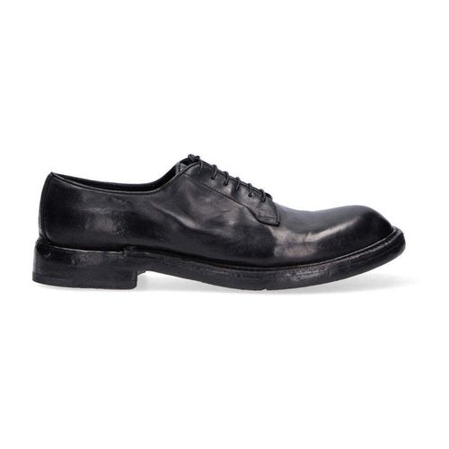 Classiche basse scarpa stringata pelle notte - Lemargo - Modalova