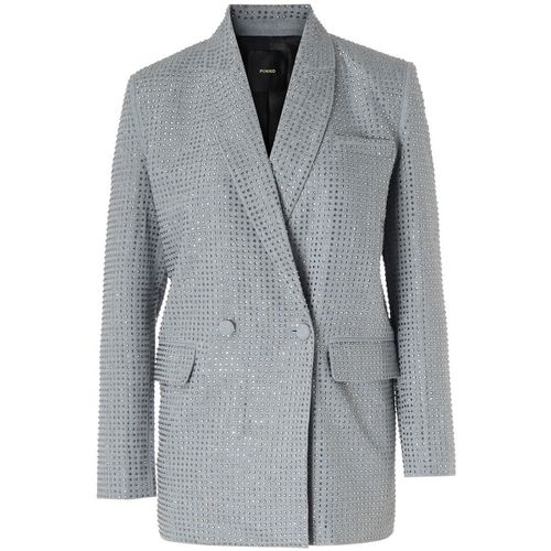 Giacche Blazer oversize grigio con strass - Pinko - Modalova